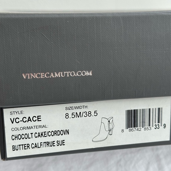 Vince Camuto brown leather and suede boots, size 8.5M / 38.5 - Picture 11 of 11